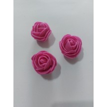 Роза из фоамирана  d=3 см малиновый,  цена за 1 шт